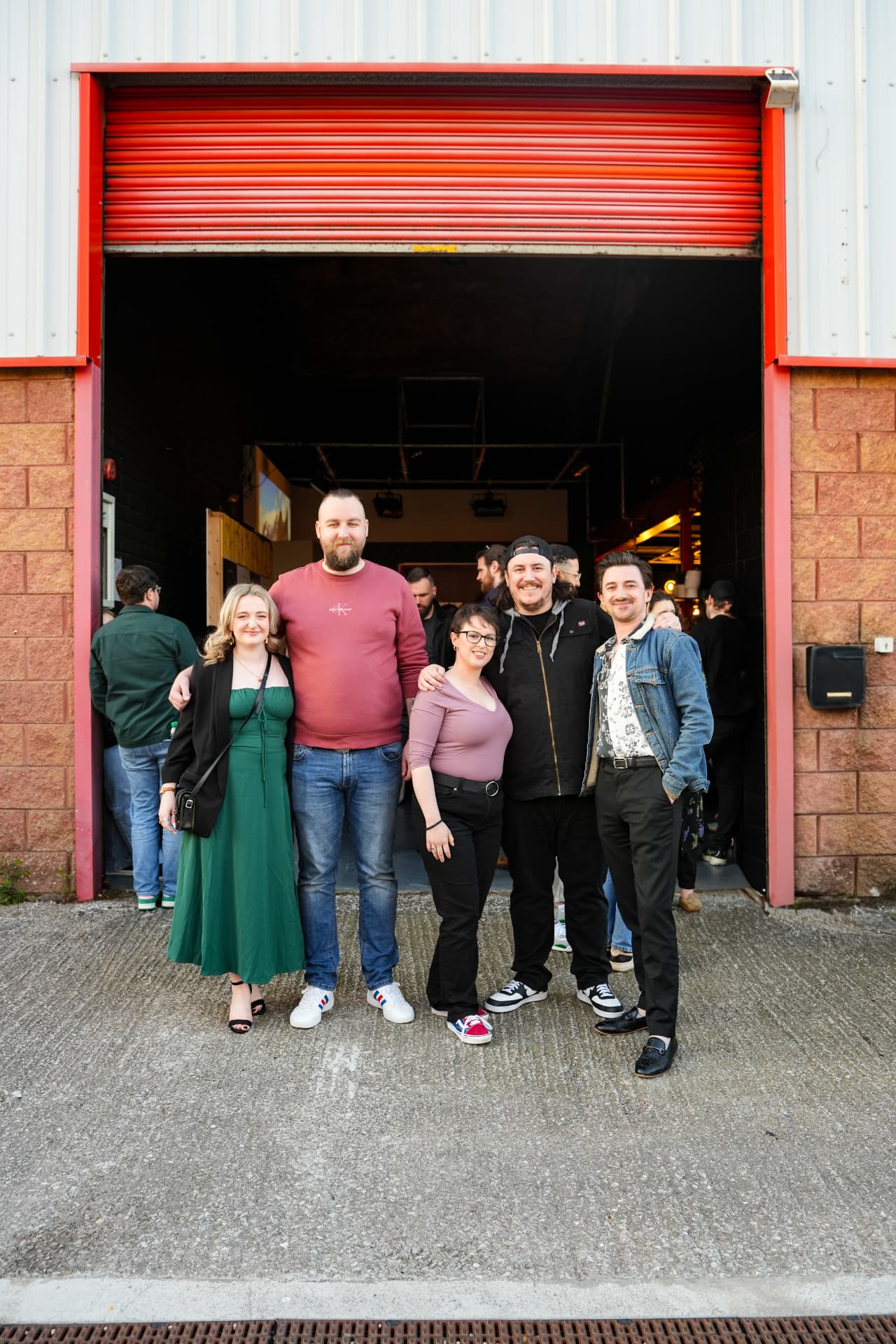 Filmmakers outside the venue at The Last Echo premiere